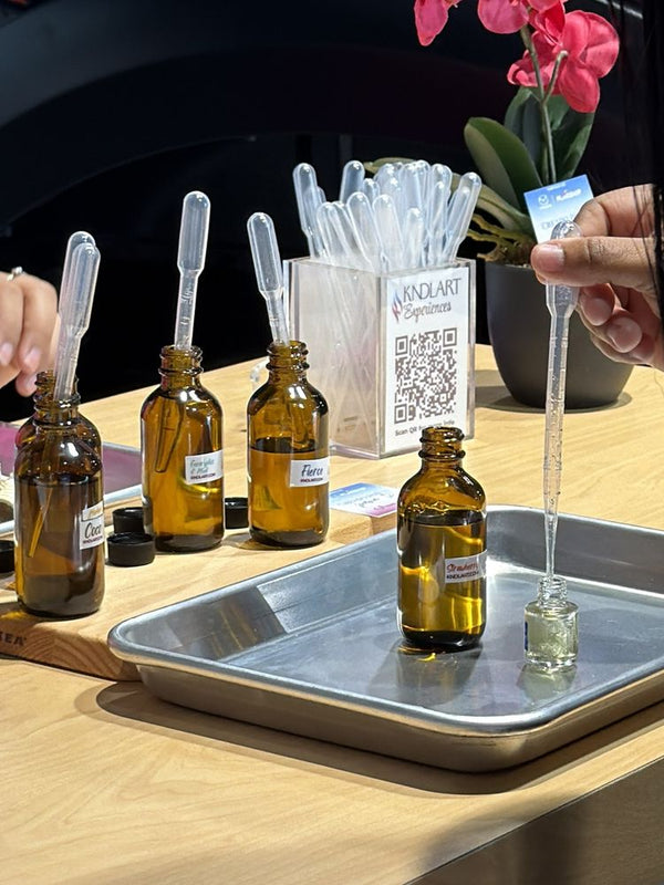 Esencias y goteros del Aroma Bar